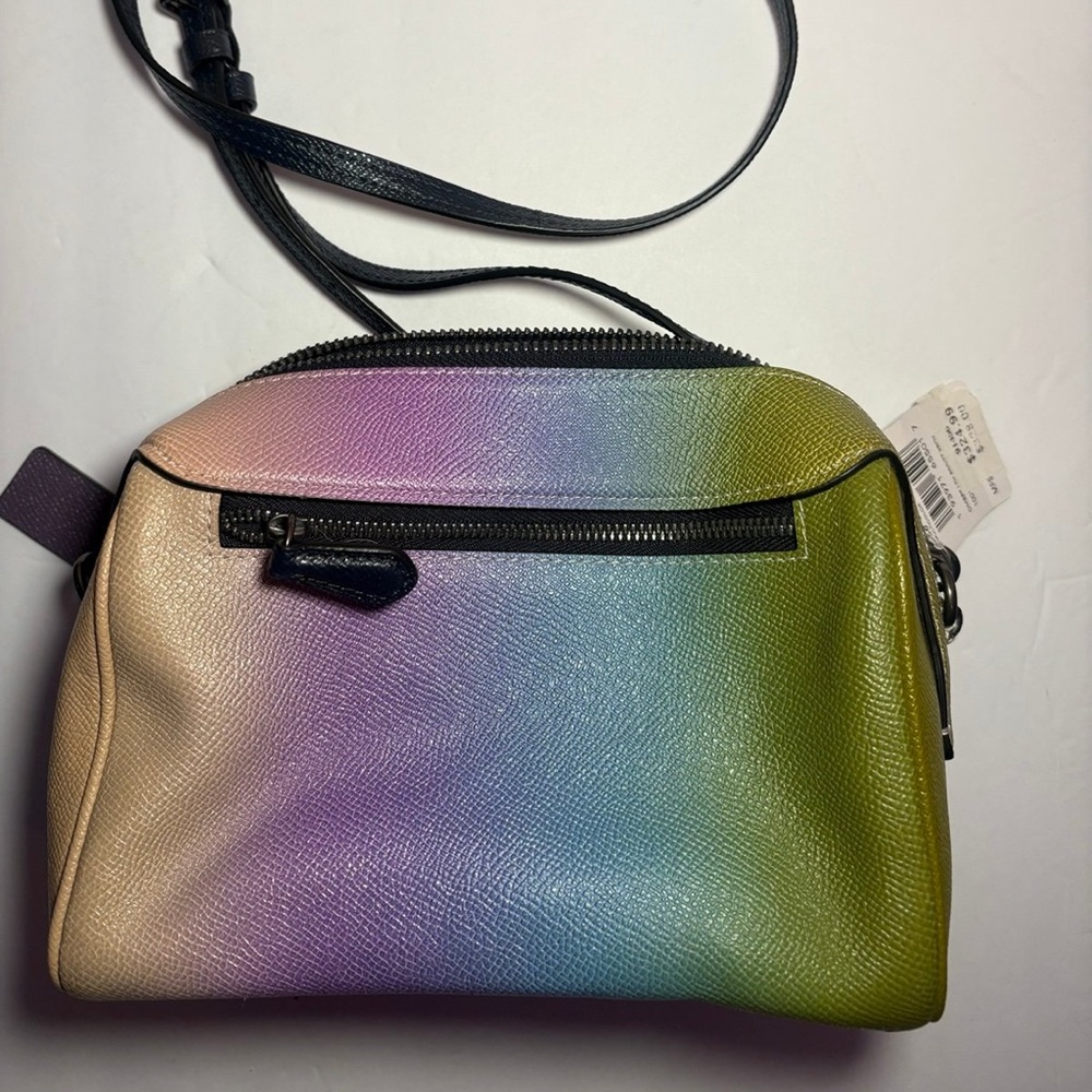 NWT Coach Mini Bennett Crossbody Shoulder Bag Purse Rainbow Ombre 91456 - Picture 2 of 7